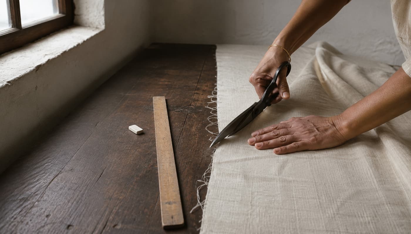 Linen is cut in Satoli